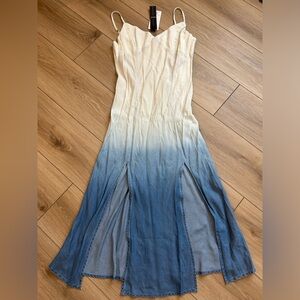 Denim ombré dress